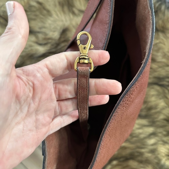 Frye Rich Brown Leather Shoulder Bag - Picture 7 of 11